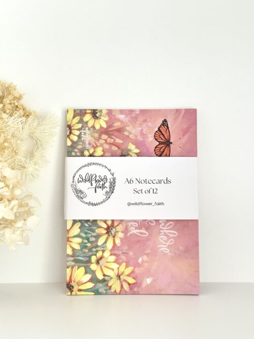 Bloom where you are planted notecard faithful message set of 12