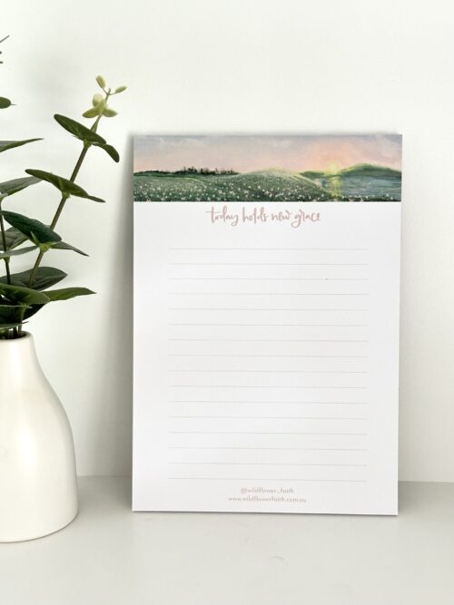 Today holds new grace faithful notepad