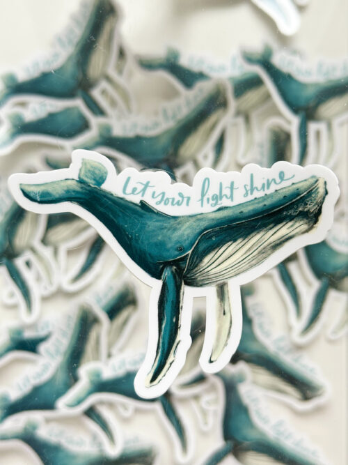 Let your light shine sticker