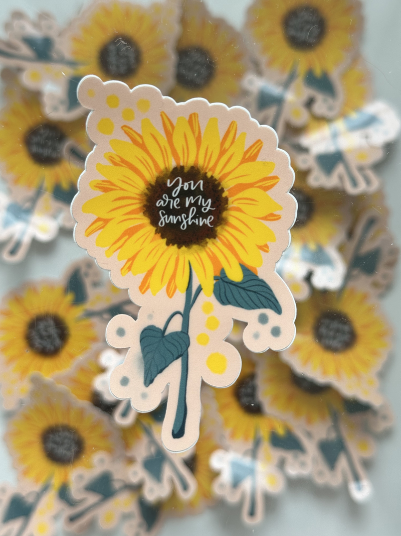 You are my sunshine sticker