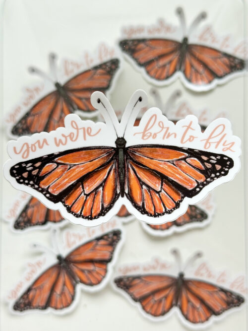 You were born to fly sticker