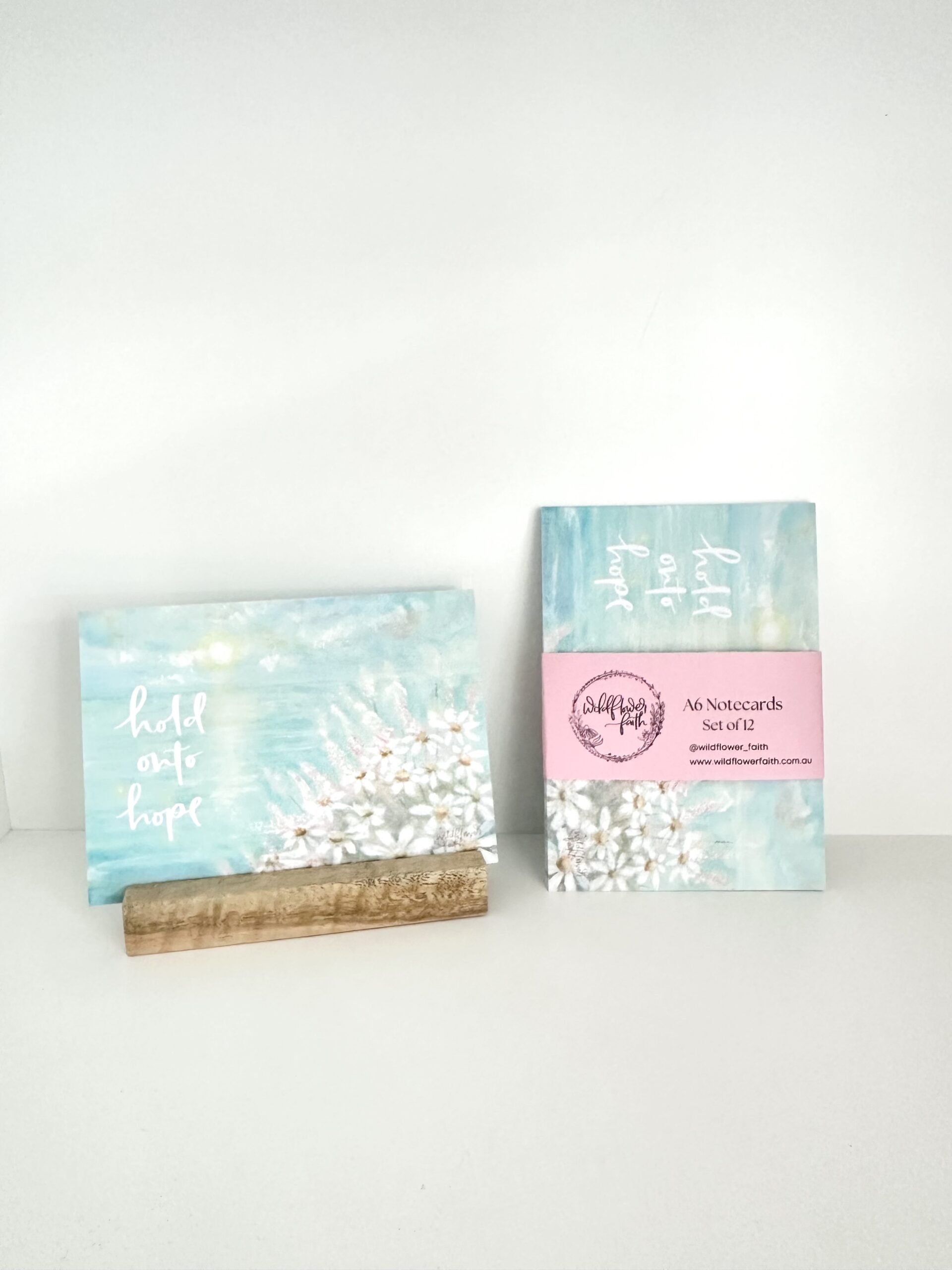Hold onto Hope notecard faithful message set of 12